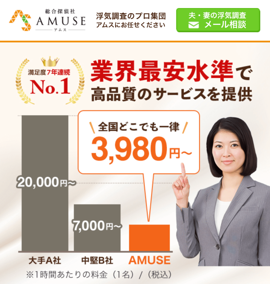 総合探偵社AMUSE 公式サイト