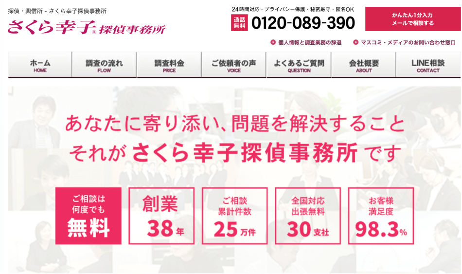 さくら幸子探偵事務所 公式サイト